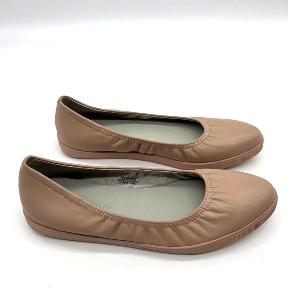 Lori Goldstein Collection Slip On Leather Flat Size 10 M with Elastic Blush - Picture 2 of 10